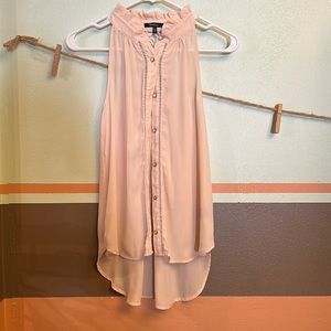 Pink blouse tank